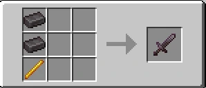 Рецепт крафта Незеритовый меч