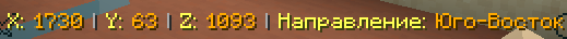 HUD в игре Minecraft